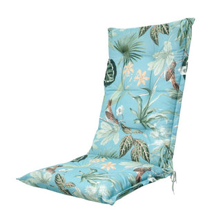 GRASSE Wasserabweisende Hochlehnerauflage - ca. 123x50cm - Aqua