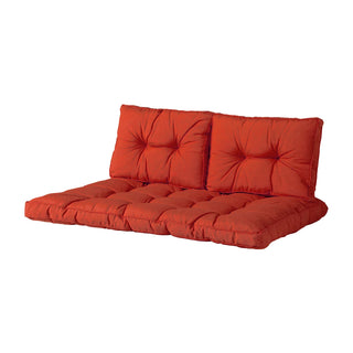 PANAMA Florance Palettenkissen Set mit Florance Rückenkissen - Terra