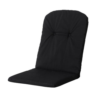 PANAMA Niedriglehner-Auflage mit halbrundem Rückenkissen - ca. 96x45cm - Black