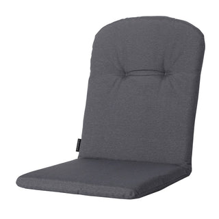 PANAMA Niedriglehner-Auflage mit halbrundem Rückenkissen - ca. 96x45cm - Grey