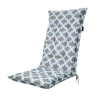 TRIVIA  Wasserabweisende Hochlehnerauflage - ca. 123x50cm - Grey