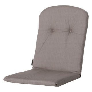 BASIC Niedriglehner-Auflage mit halbrundem Rückenkissen - ca. 96x45cm - Taupe