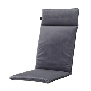 PANAMA Velvet Wasserabweisende Universal-Hochlehnerauflage - ca. 120x50cm - Grey