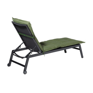 Coussin pour Chaise Longue de Jardin env. 200x60cm - Vert