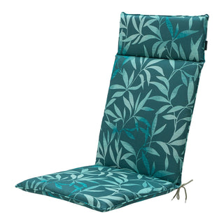 OUTDOOR+ Wasserabweisende Universal-Hochlehnerauflage - ca. 120x50cm - Fergus sea blue