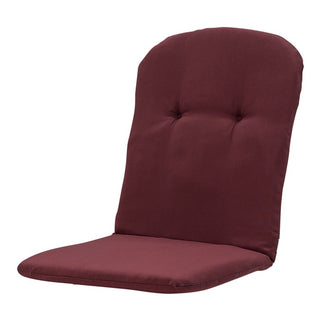 PANAMA Niedriglehner-Auflage mit halbrundem Rückenkissen - ca. 96x45cm - Bordeaux