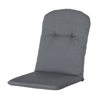 RIB Niedriglehner-Auflage mit halbrundem Rückenkissen - ca. 96x45cm - Grey