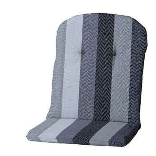 VICTORIA Niedriglehner-Auflage mit halbrundem Rückenkissen - ca. 96x45cm - Grey